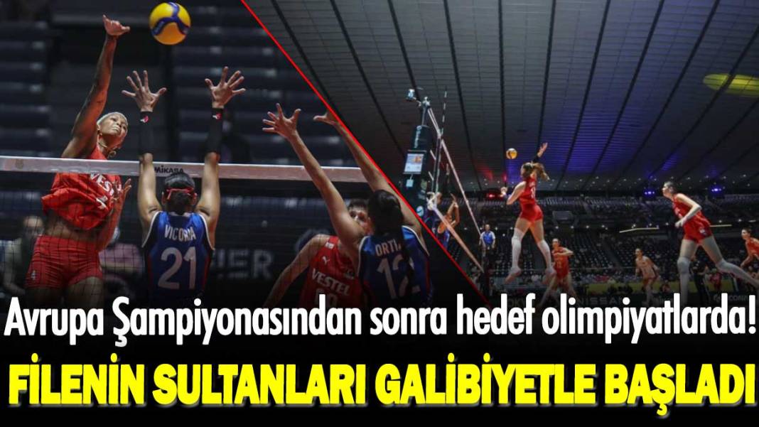 Avrupa Şampiyonasından sonra hedef olimpiyatlardı! Filenin Sultanları Porto Riko'yu 3-0 mağlup etti 1