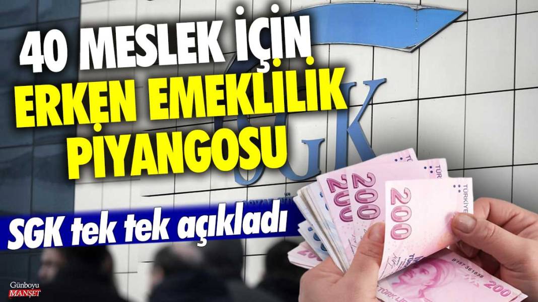 40 meslek için erken emeklilik piyangosu! SGK tek tek açıkladı 1