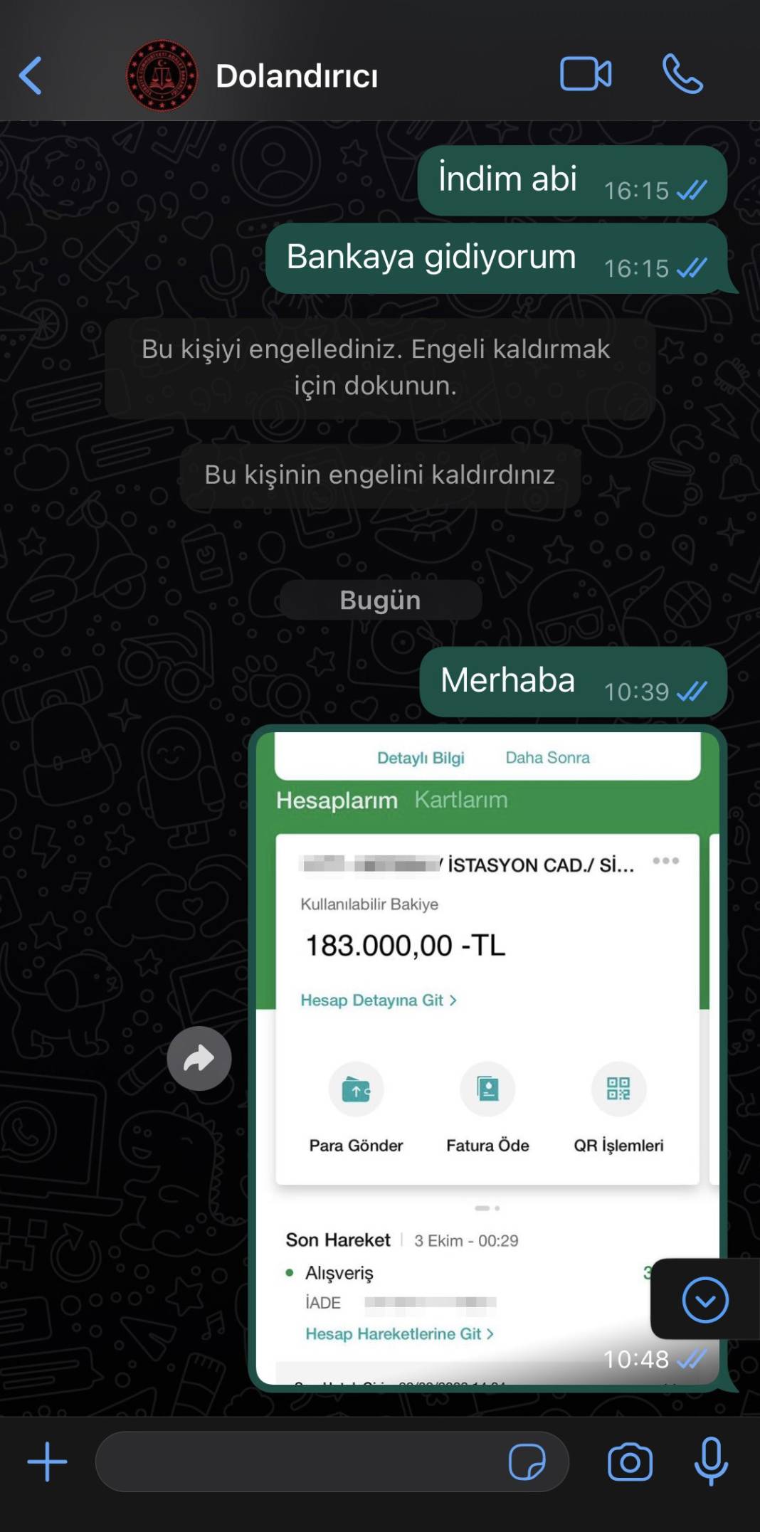 Kendisini dolandırmaya çalışan dolandırıcıya tek kuruş kaptırmadan dolandırıcının parasını almayı başardı 3