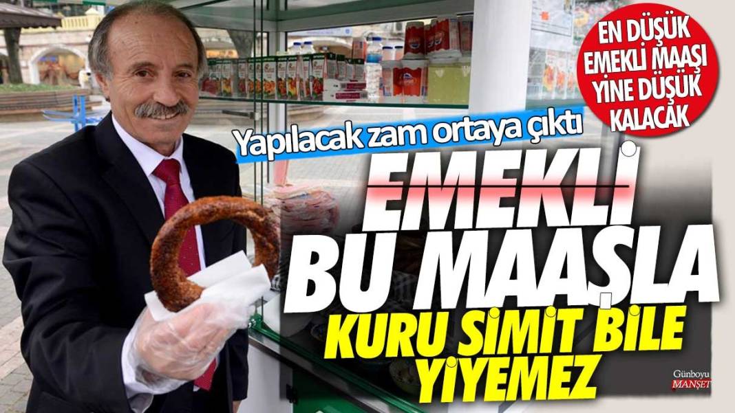 En düşük emekli maaşı yine düşük kaldı! Yapılacak zam ortaya çıktı... Emekli bu maaşla kuru simit bile yiyemez 1