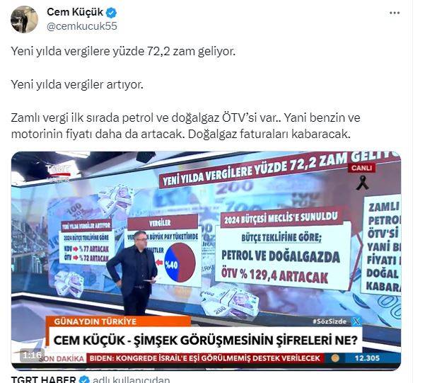 Cem Küçük doğal gaz ve akaryakıt için acı haberi verdi: Güncelleme değil okkalı zam 10