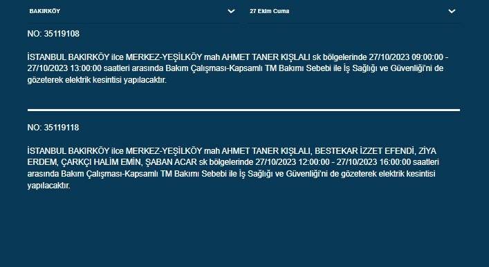 İstanbul'da 17 ilçede yaşayanlar dikkat! Elektrik kesintisi saatlerce sürecek 14