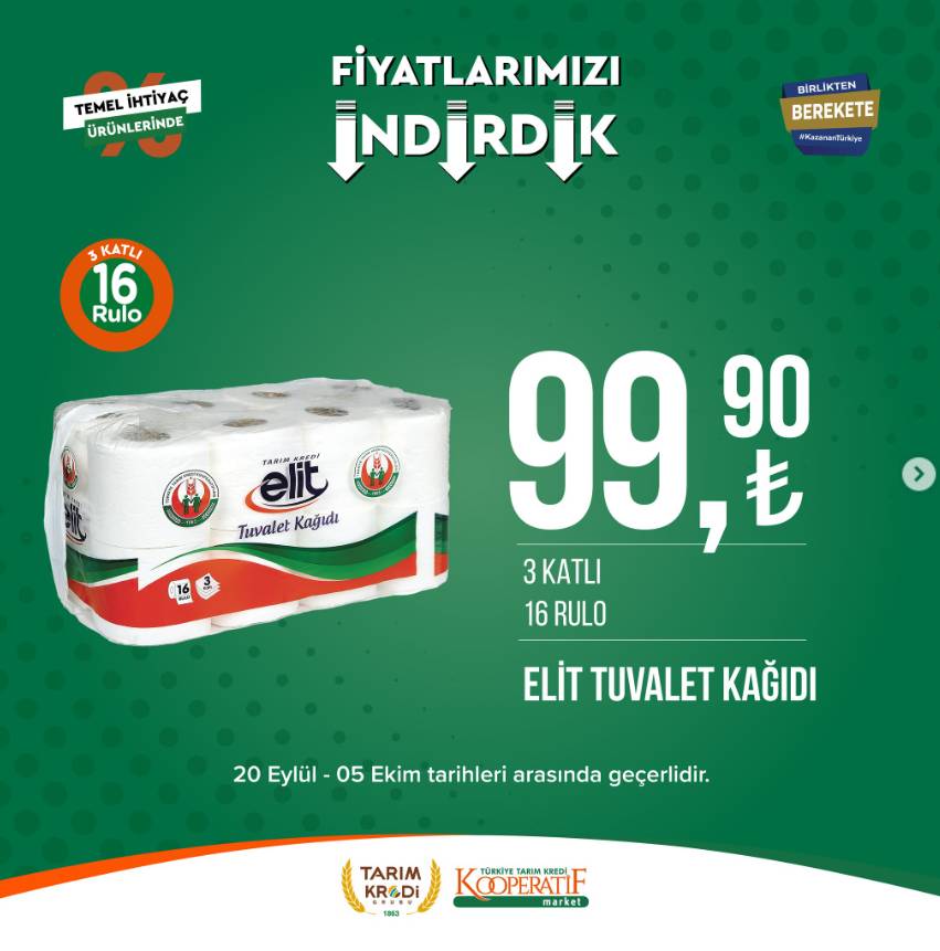 Tarım Kredi Marketleri'nde hangi ürün ne kadar indirime girdi? İşte indirim öncesi ve sonrası ürün fiyat karşılaştırmaları... 6