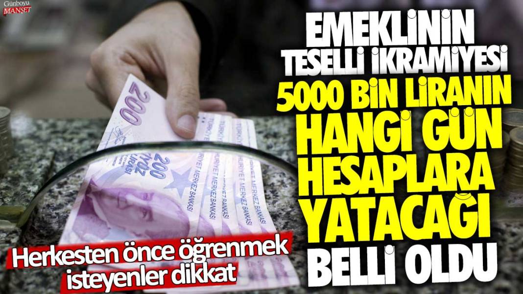 Emeklinin teselli ikramiyesi 5000 liranın hangi gün hesaplara yatacağı belli oldu! Herkesten önce öğrenmek isteyenler dikkat 1