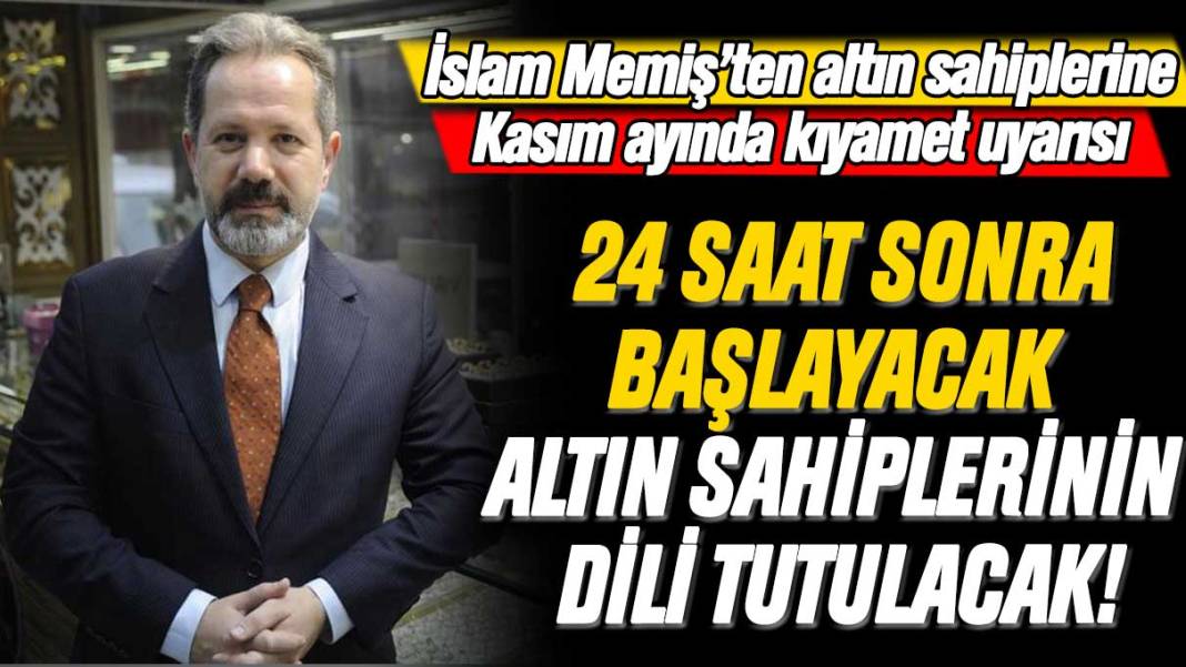 İslam Memiş altın sahiplerine kurulan tuzağı açıkladı! 24 saat sonra başlayacak... 1