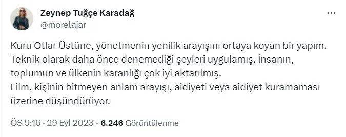 'Kuru Otlar Üstüne' sinemalarda: İzleyicilerden ilk tepkiler geldi 5