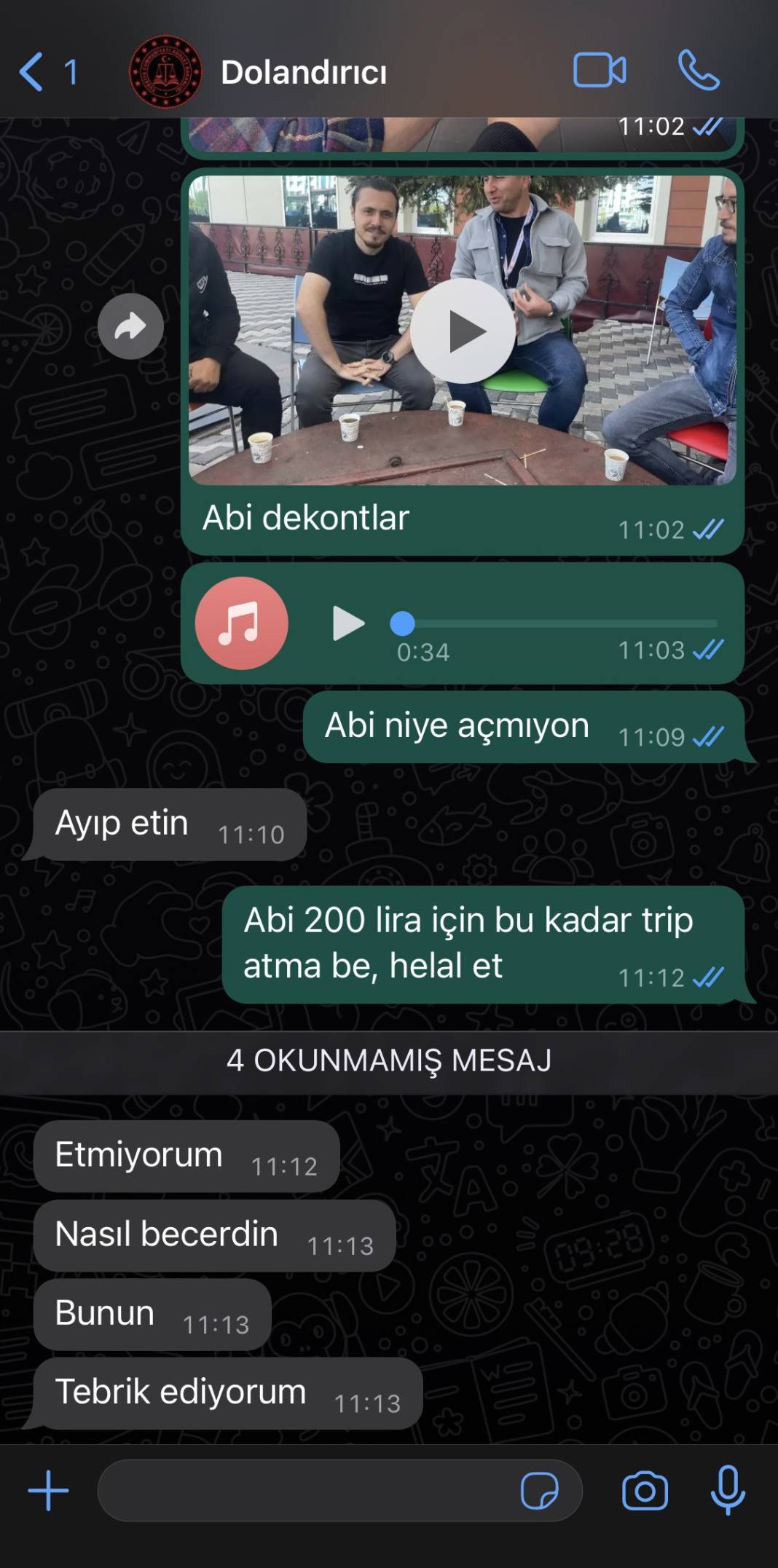 Kendisini dolandırmaya çalışan dolandırıcıya tek kuruş kaptırmadan dolandırıcının parasını almayı başardı 7