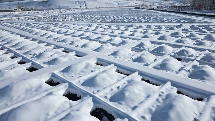 Erzurum'da mezar kazma işlemi kara kış gelmeden yapıldı 3