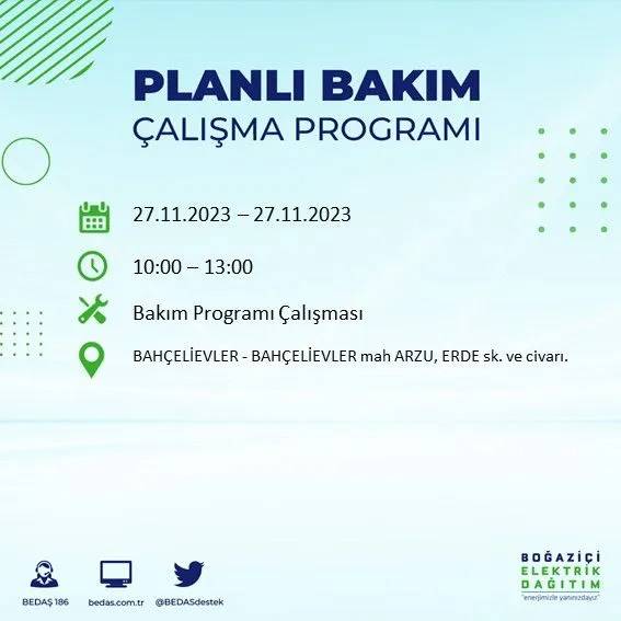 İstanbul'un bu ilçelerinde oturanlar hazırlıklarını yapsın: Gün boyu elektrik olmayacak 15