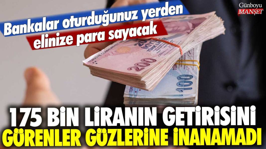 175 bin liranın mevduat getirisini görenler gözlerine inanamadı: Bankalar oturduğunuz yerden elinize para sayacak 1