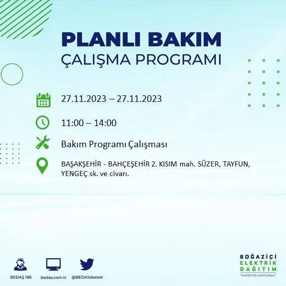 İstanbul'un bu ilçelerinde oturanlar hazırlıklarını yapsın: Gün boyu elektrik olmayacak 21