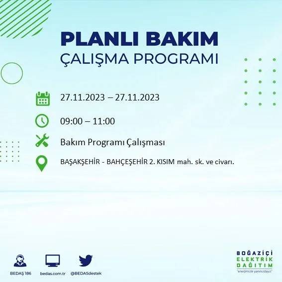 İstanbul'un bu ilçelerinde oturanlar hazırlıklarını yapsın: Gün boyu elektrik olmayacak 22