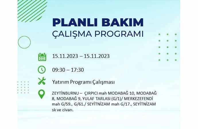 İstanbul'da büyük elektrik kesintisi: Tam 21 ilçe karanlığa gömülecek 16