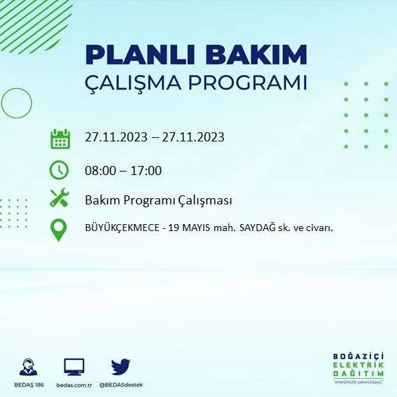 İstanbul'un bu ilçelerinde oturanlar hazırlıklarını yapsın: Gün boyu elektrik olmayacak 29