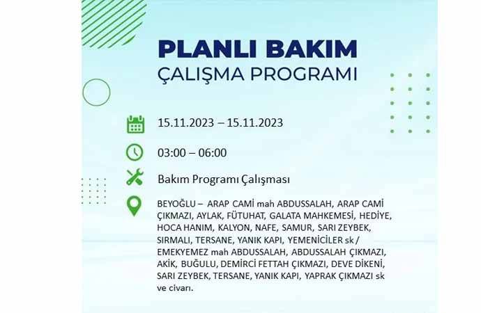 İstanbul'da büyük elektrik kesintisi: Tam 21 ilçe karanlığa gömülecek 12