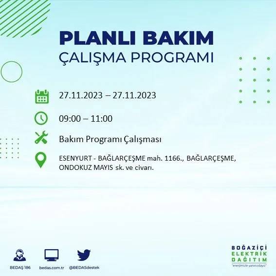 İstanbul'un bu ilçelerinde oturanlar hazırlıklarını yapsın: Gün boyu elektrik olmayacak 36