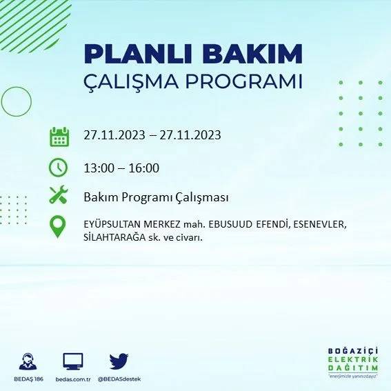 İstanbul'un bu ilçelerinde oturanlar hazırlıklarını yapsın: Gün boyu elektrik olmayacak 38