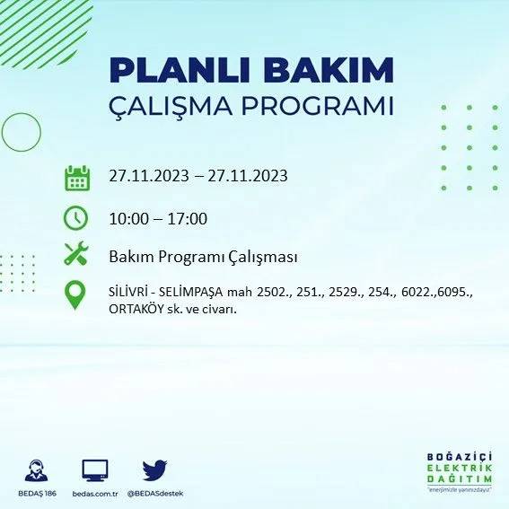 İstanbul'un bu ilçelerinde oturanlar hazırlıklarını yapsın: Gün boyu elektrik olmayacak 39