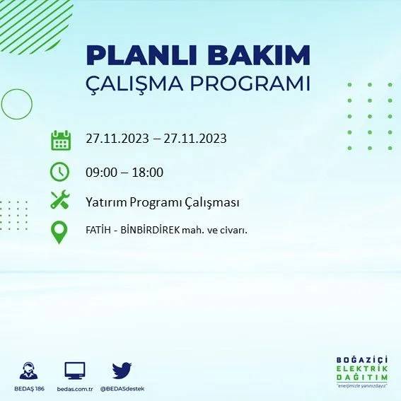 İstanbul'un bu ilçelerinde oturanlar hazırlıklarını yapsın: Gün boyu elektrik olmayacak 41