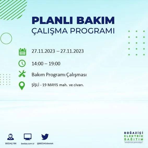 İstanbul'un bu ilçelerinde oturanlar hazırlıklarını yapsın: Gün boyu elektrik olmayacak 46