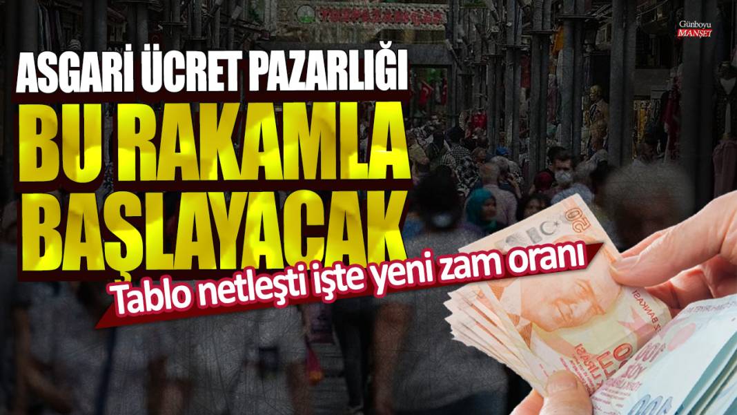 Asgari ücret pazarlığı bu rakamla başlayacak! Tablo netleşti işte yeni zam oranı 1