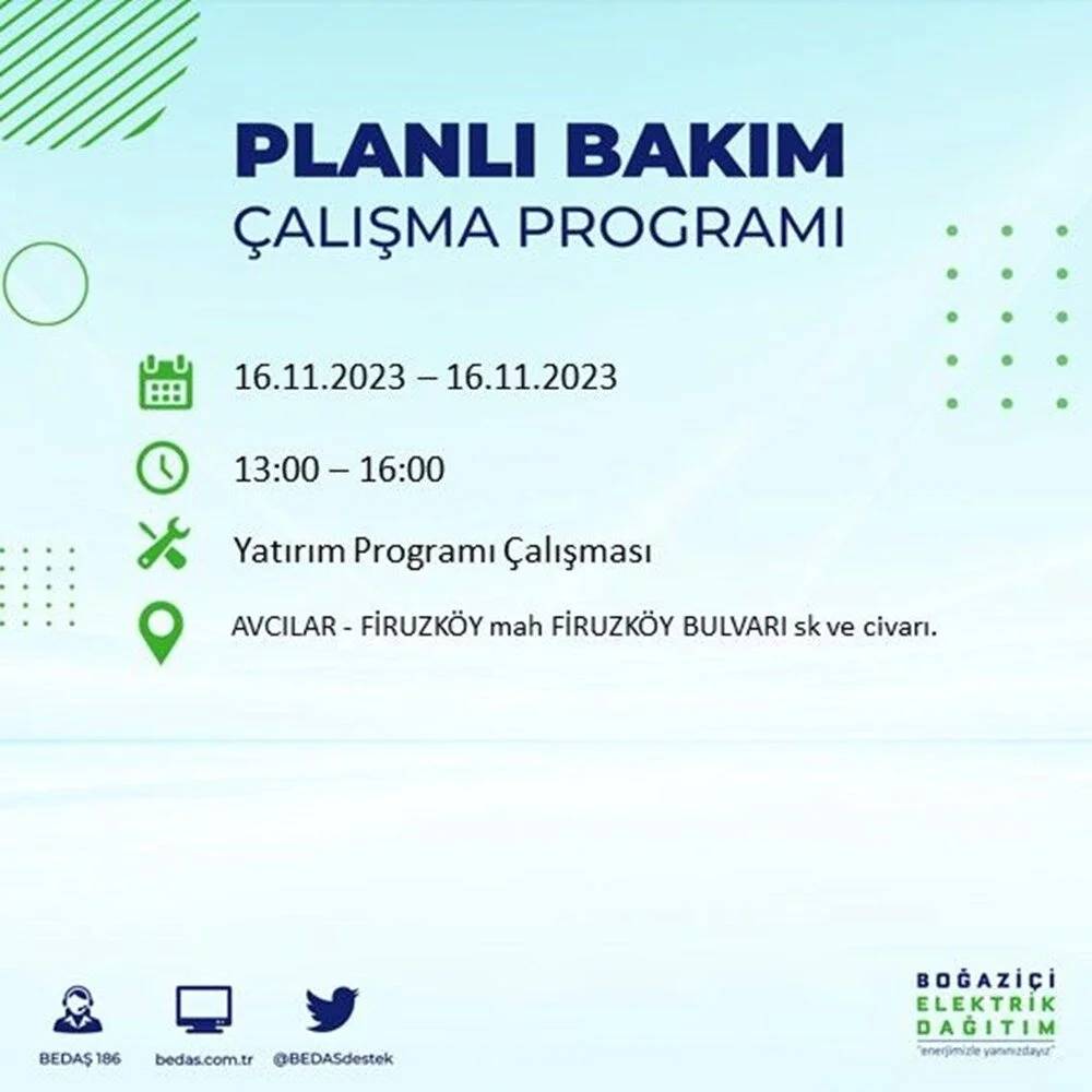 İstanbul'da büyük elektrik kesintisi! 22 ilçe  karanlıkta kalacak... İşte mahalle mahalle kesinti listesi 11