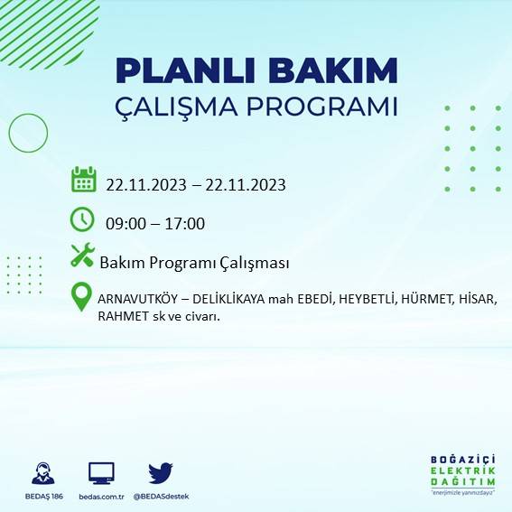 İstanbul'un bu ilçelerinde yaşayanlar dikkat: Saatlerce sürecek elektrik kesintisi için hazır olun 2