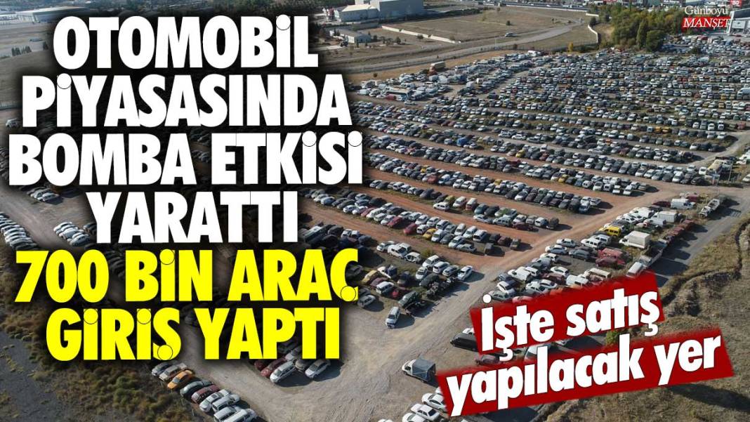 Otomobil piyasasında bomba etkisi yarattı! 700 bin araç giriş yaptı... İşte satış yapılacak yer 1