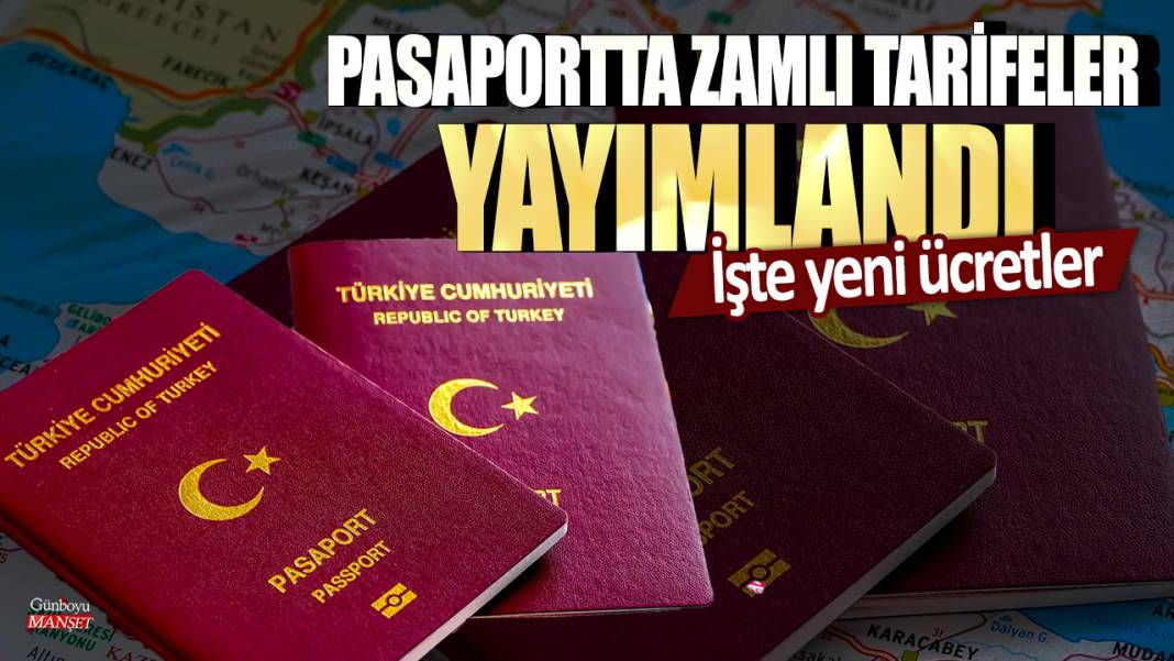 Pasaportta zamlı tarifeler yayımlandı: İşte yeni ücretler 1