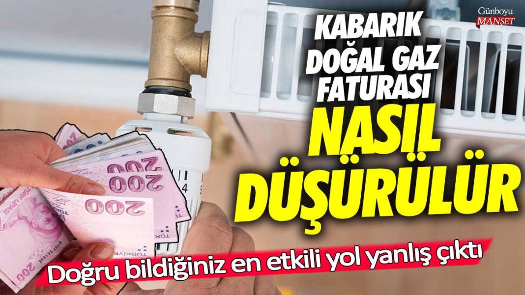 Kabarık doğal gaz faturası nasıl düşürülür! Doğru bildiğiniz en etkili yol yanlış çıktı 1