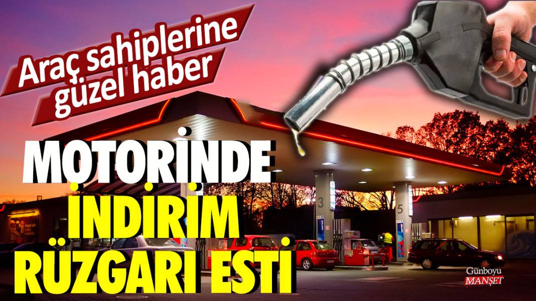 Araç sahiplerine güzel haber: Motorinde indirim rüzgarı esti 1