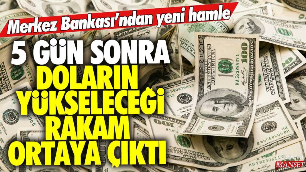 Merkez Bankası'ndan yeni hamle: 5 gün sonra doların yükseleceği rakam ortaya çıktı 1