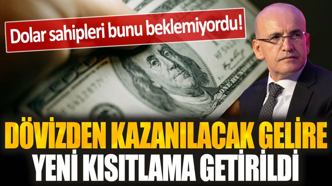 Dolar sahipleri bunu beklemiyordu: Dövizden kazanılacak gelire yeni kısıtlama getirildi 1