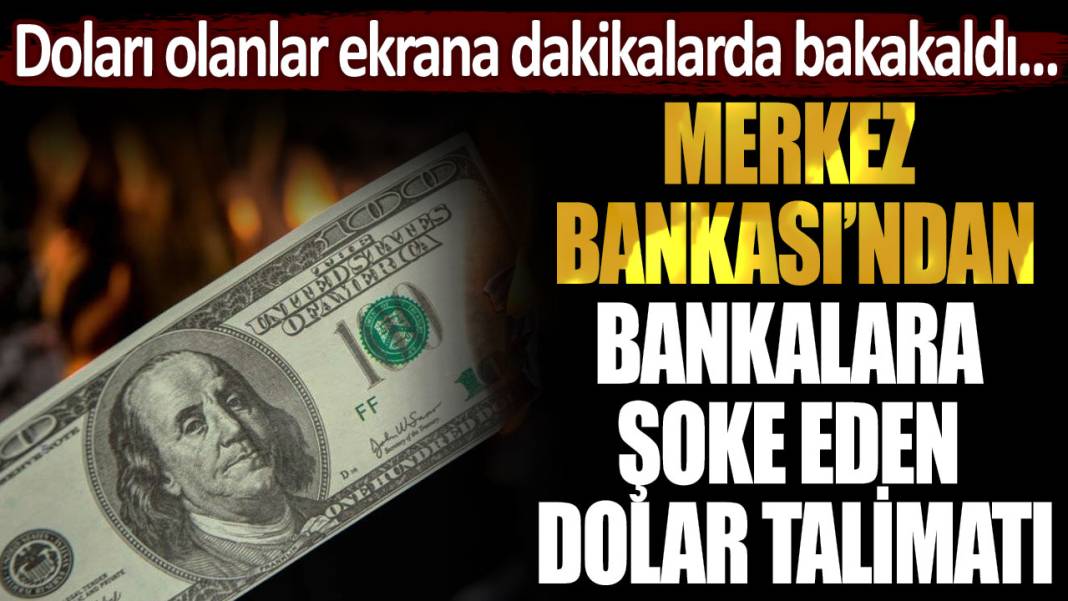 Dolar sahipleri ekrana dakikalarca bakakaldı: Merkez Bankası'ndan bankalara şoke eden talimat... 1