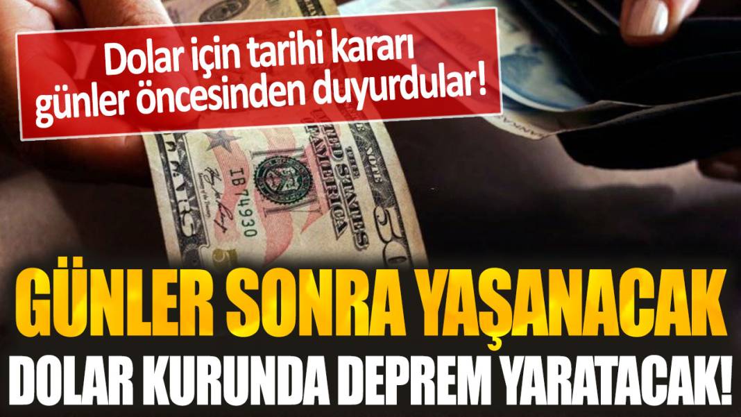 Merkez Bankası'nın yeni dolar kararı basına sızdı... Günler sonra yaşanacak dolar kurunda deprem yaratacak! 1