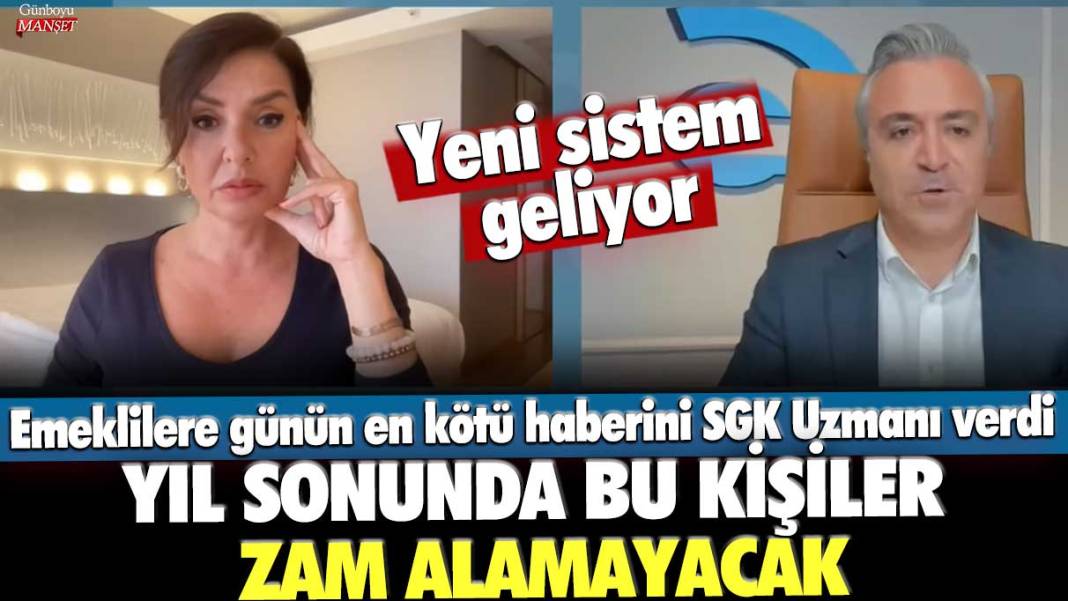 Emeklilere günün en kötü haberini SGK Uzmanı Özgür Erdursun verdi! Yeni sistem geliyor... Yıl sonunda bu kişiler zam alamayacak 1