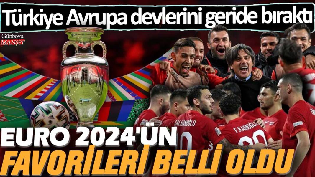 EURO 20242ün favorileri belli oldu: Türkiye Avrupa devlerini geride bıraktı 1