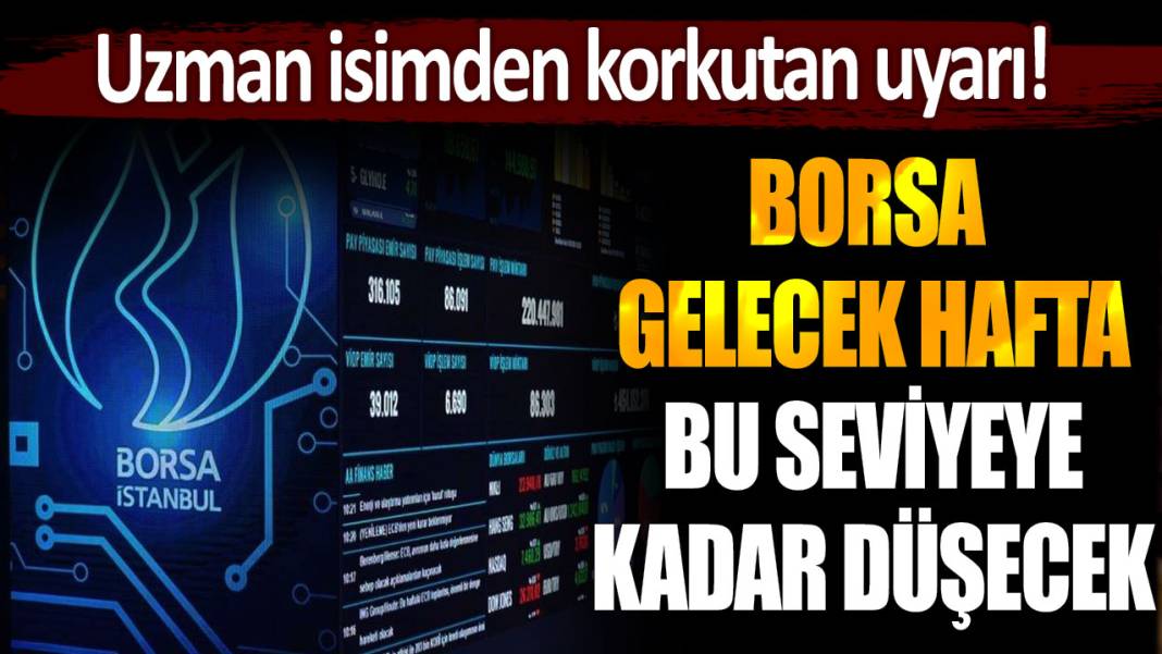 Ünlü ekonomistten korkutan uyarı! Borsa haftaya bu seviyeye düşecek... Herkes mahvolacak 1