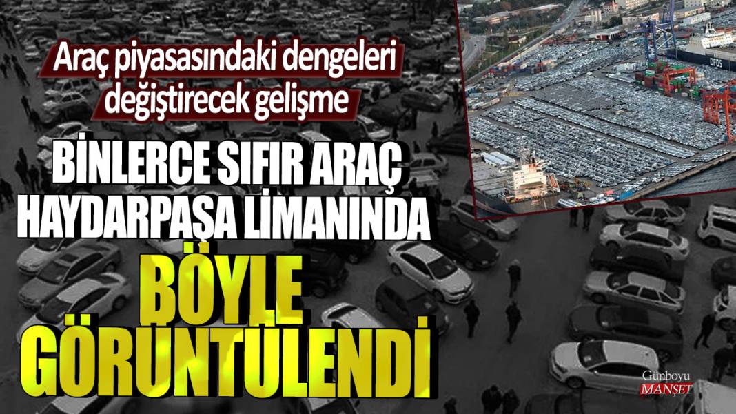 Araç piyasasındaki dengeleri değiştirecek gelişme: Binlerce sıfır araç Haydarpaşa limanında böyle görüntülendi 1