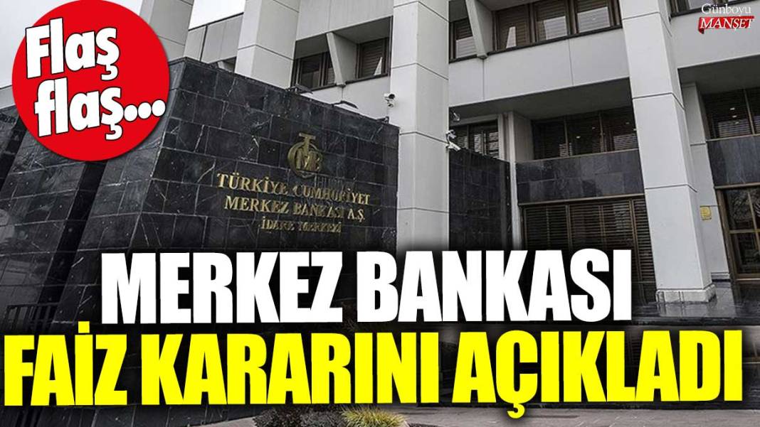 Son dakika... Merkez Bankası 23 Kasım 2023 faiz kararını açıkladı 1