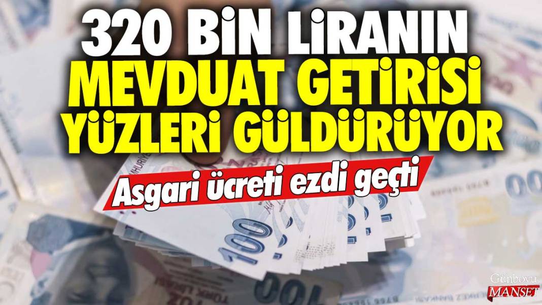 320 bin liranın mevduat gerisi yüzleri güldürüyor: Asgari ücreti ezdi geçti 1