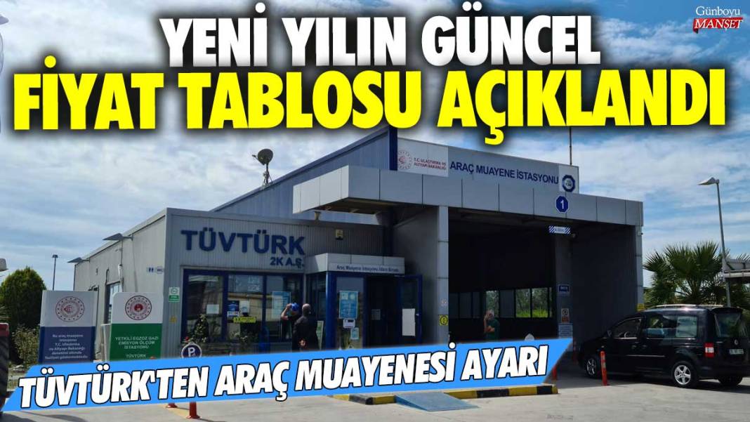 TÜVTÜRK'ten araç muayenesi ayarı! Yeni yılın güncel fiyat tablosu açıklandı! Milyonlarca araç sahibini ilgilendiriyor 1