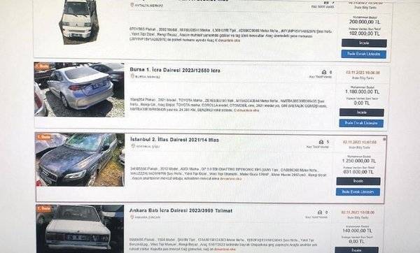 UYAP'a yüklendi! 700 bin hacizli araçta tüm detaylar belli oldu... Piyasayı düşürecek 3