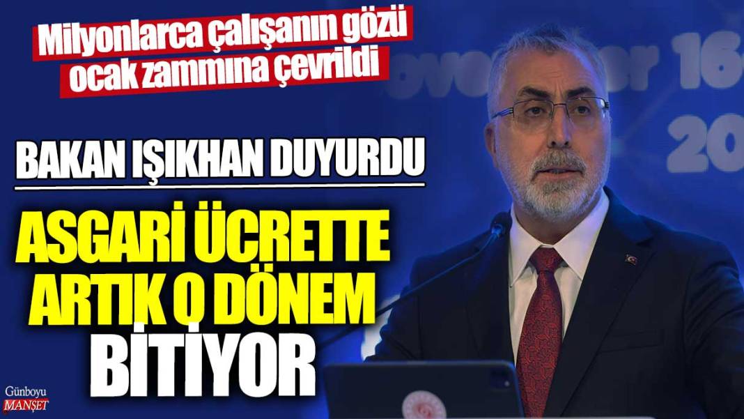 Bakan Vedat Işıkhan duyurdu: Asgari ücrette artık o dönem bitiyor! Milyonlarca çalışanın gözü ocak zammına çevrildi 1