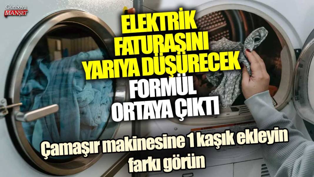 Elektrik faturasını yarıya düşürecek formül ortaya çıktı! Çamaşır makinesine 1 kaşık ekleyin, farkı görün 1