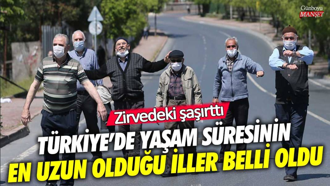 Türkiye'de yaşam süresinin en uzun olduğu iller belli oldu! Zirvedeki şaşırttı 1