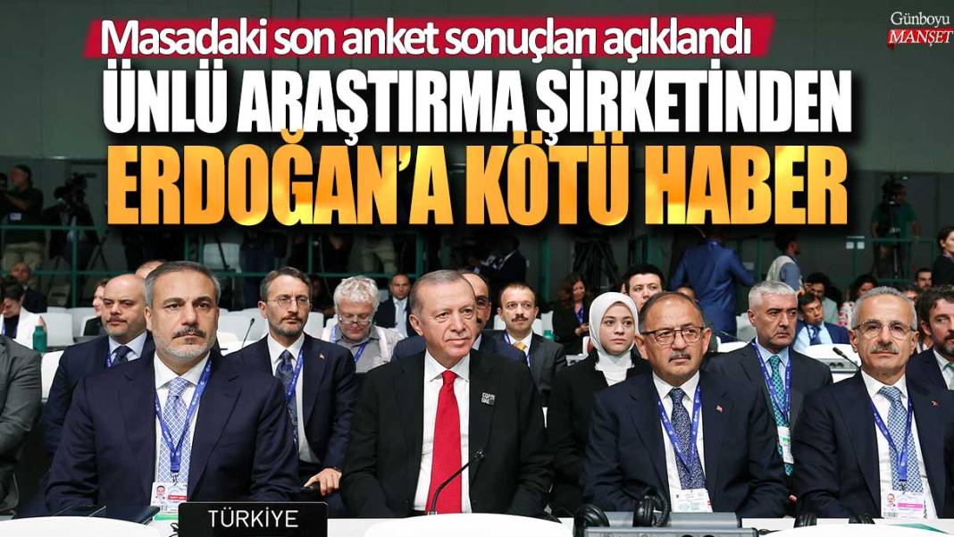 Ünlü araştırma şirketinden Erdoğan'a kötü haber! Masadaki son anket sonuçları açıklandı 1