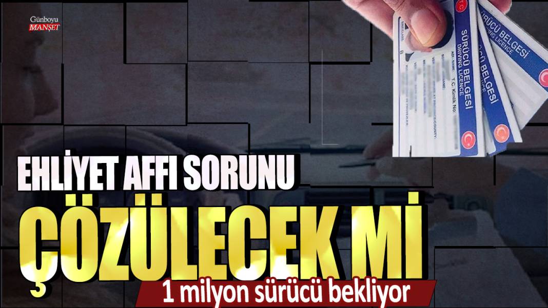 Ehliyet affı sorunu çözülecek mi? 1 milyon sürücü bekliyor 1