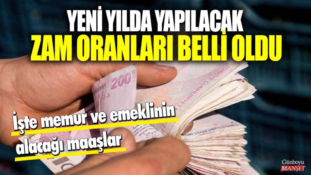 Yeni yılda yapılacak zam oranları belli oldu! İşte memur, emekli ve asgari ücretlinin alacağı maaşlar 1