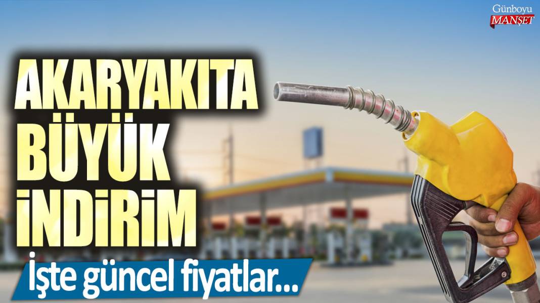 Akaryakıta büyük indirim! İşte güncel fiyatlar... 1